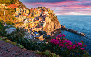 Manarola village in Cinque Terre during a guided shore excursion from La Spezia