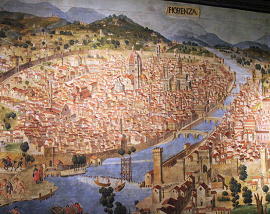 Florence map of the 1450