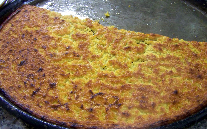 tasting farinata, cinque terre street food